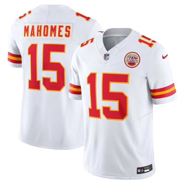 Men & Women & Youth Kansas City Chiefs #15 Patrick Mahomes White 2023 F.U.S.E. Vapor Untouchable Limited Stitched Jersey->kansas city chiefs->NFL Jersey